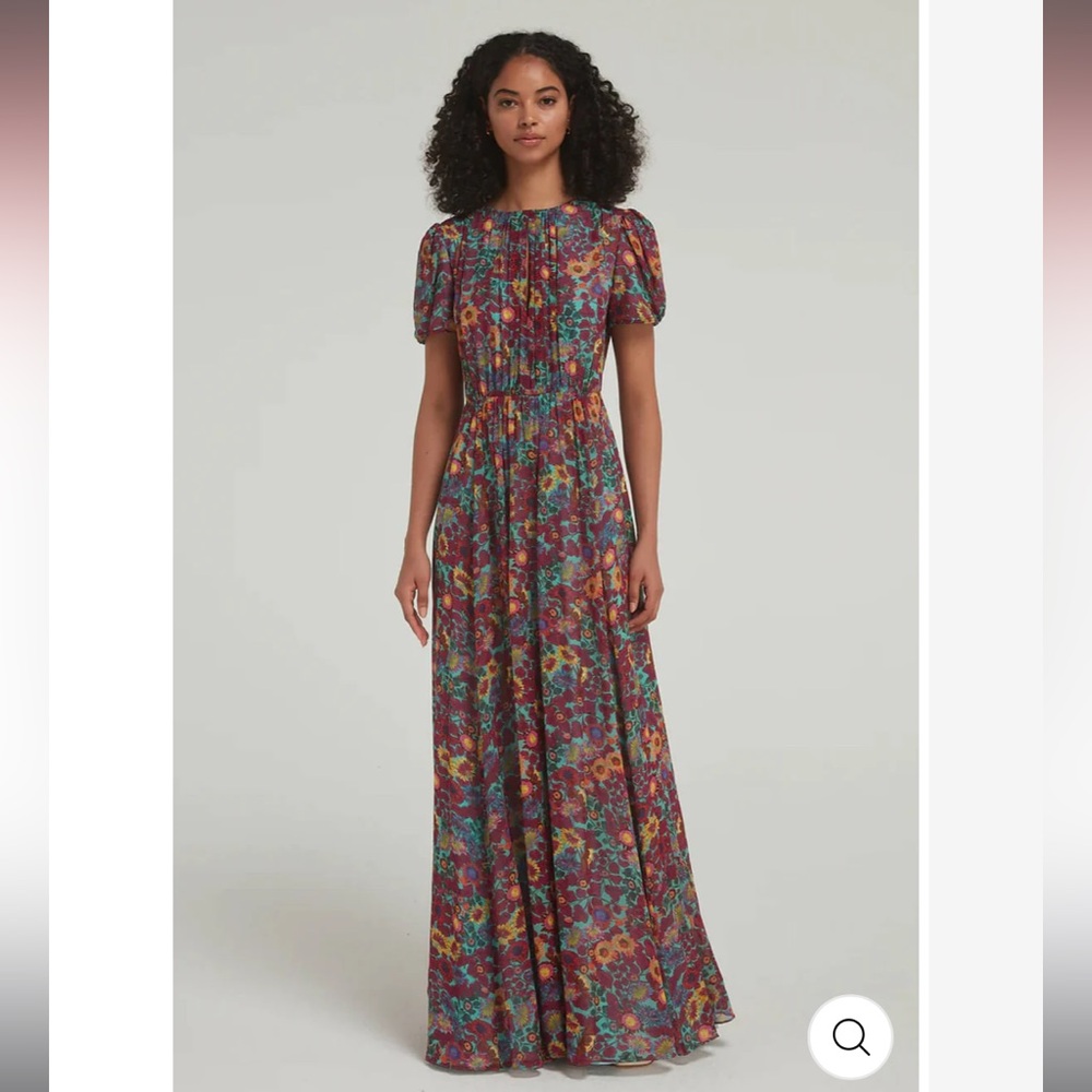 Saloni Alice Dress in Prairie Sky Maxi Sz 6